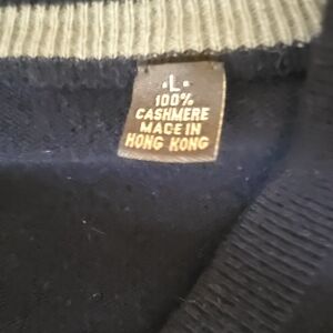 Men's Black Cashmere Sweater